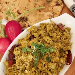 Swanjare ja gul Sindhi winter special or Drumsticks flowers Sabzi A picture of Swanjare ja gul Sindhi winter special or Drumsticks flowers Sabzi.