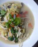 Whonton coconut soup