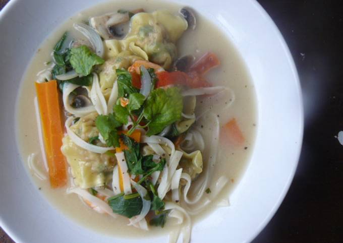 Simple Way to Make Homemade Whonton coconut soup