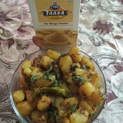 A picture of Jeera aloo.
