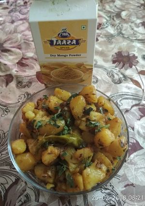A picture of Jeera aloo.
