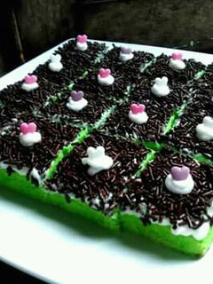 Foto resep Bolu pandan potong