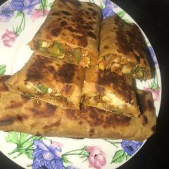 A picture of Pizza wrap.