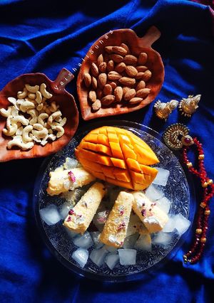 A picture of Mango Kesar Malai Kulfi.