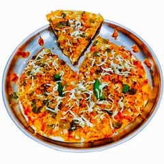 A picture of Vegetable Pizza On Tawa.