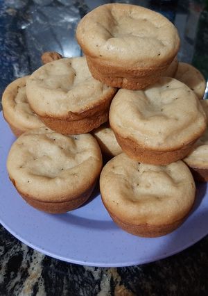 Una foto de Muffins de pera con leche maternizada para mi Manu 👶❣