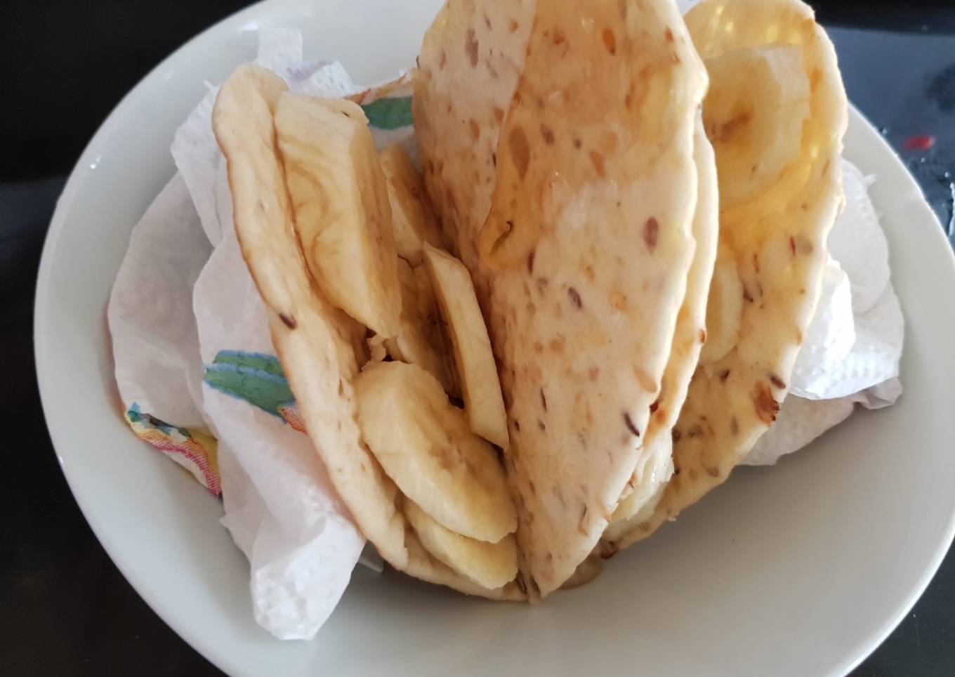 Recipe of Homemade Banana & Maple Syrup Multigrain Flat Bread,💚