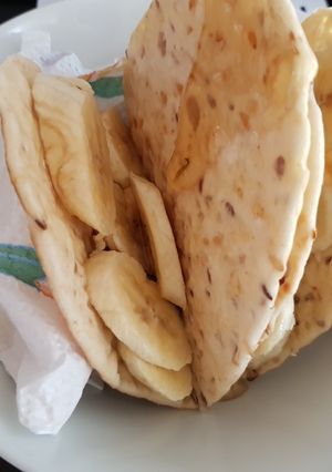 A picture of Banana & Maple Syrup Multigrain Flat Bread,💚.
