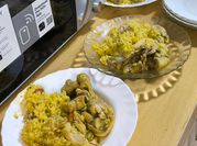 Una foto de magro de cerdo con arroz