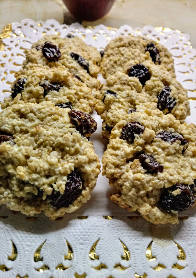 Una foto de Galletas de avena y manzana