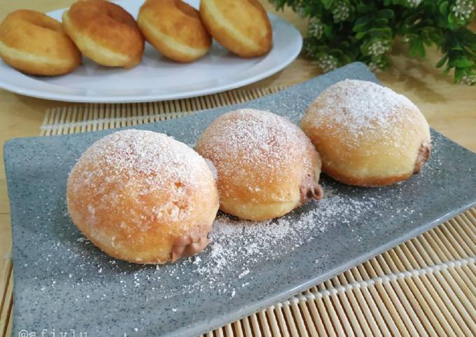 Resep Donat Bomboloni White Ring Tanpa Mixer Oleh Afiy Lu - Cookpad