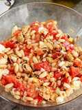 Ensalada de alubias y mejillones