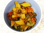 A picture of aloo baingan