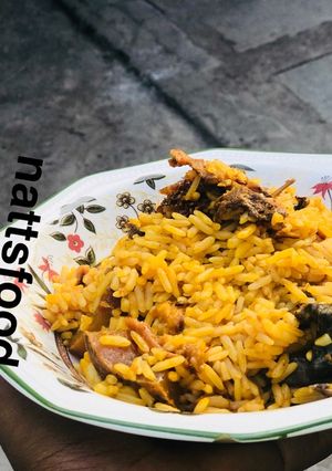 A picture of Nats native jollof.