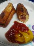 Shallow Fried Breaded Hotdog