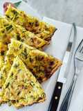Vegan Chickpea Flour and Zucchini Frittata