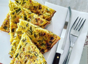Foto di Frittata Vegana con Farina di Ceci e Zucchine