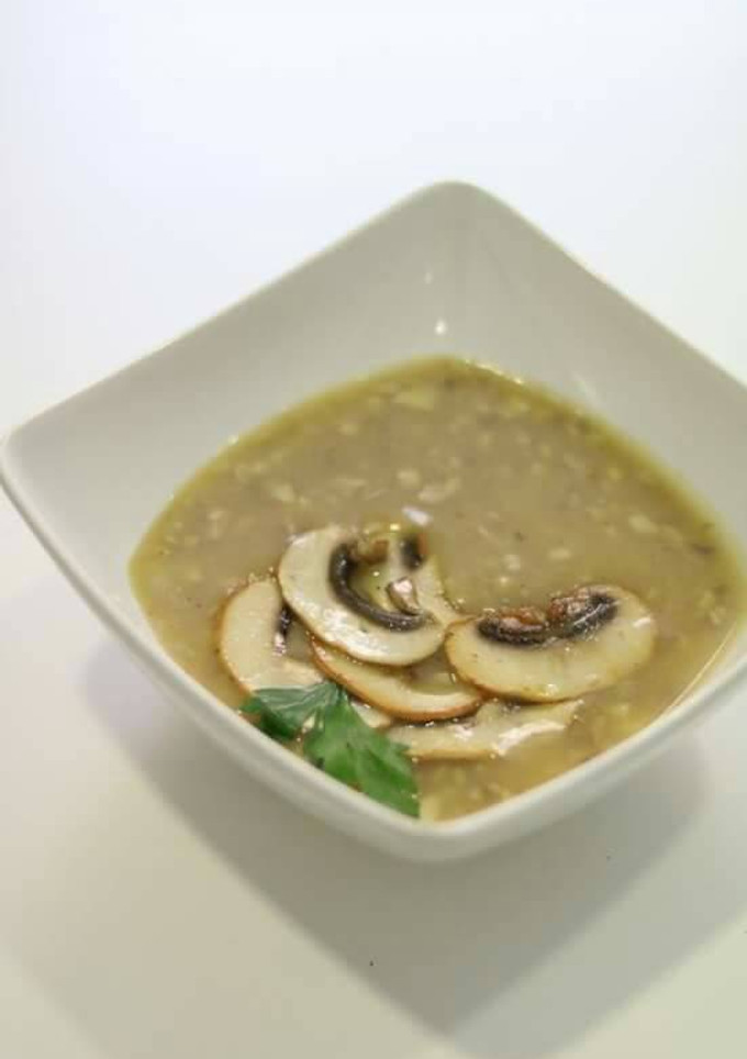 Una foto de Velouté de champiñones