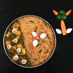 A picture of Schezwan Rice.
