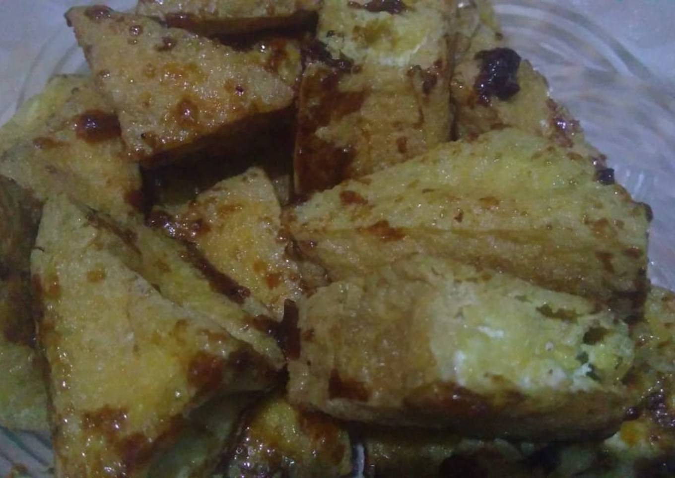 Tahu krispi bumbu mie goreng instan
