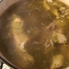 A picture of California Farm Whole Chicken Dinner Soup.