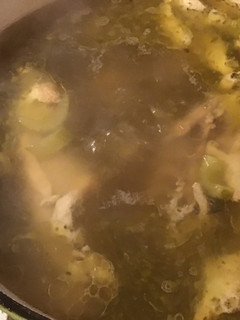 A picture of California Farm Whole Chicken Dinner Soup.