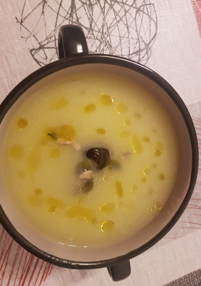 Una foto de Crema de calabacín