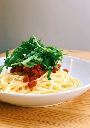A picture of Red Pesto Pasta.