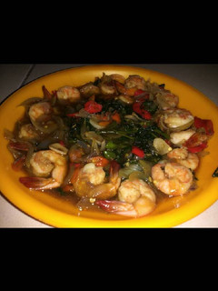 Foto resep Udang cah kangkung