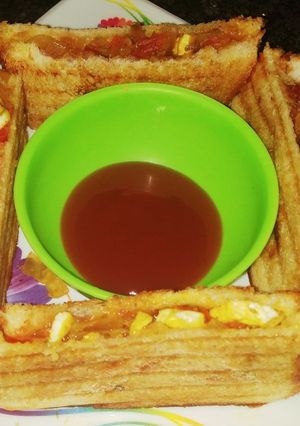 A picture of Bombay masala sandwich 😋.