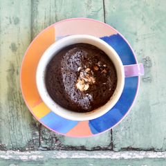 A picture of Chocolate Peanut Butter Mug Cake.