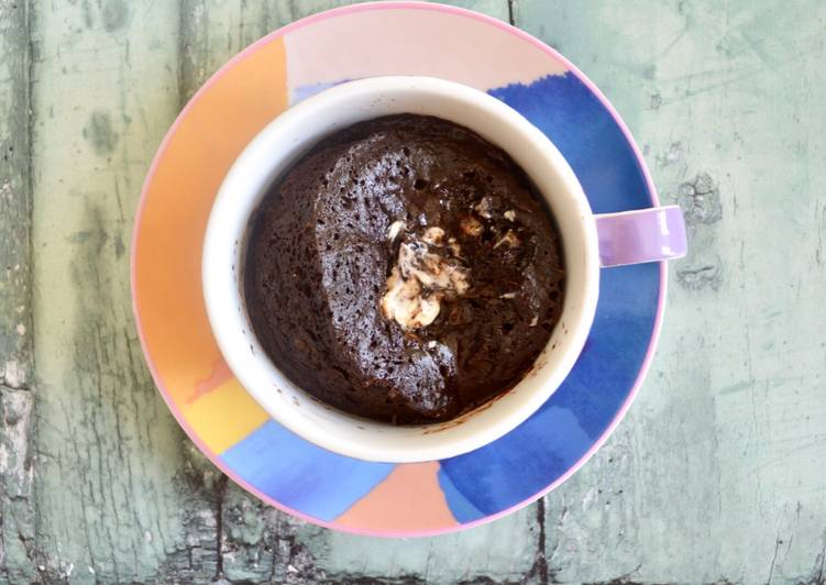 Recipe of Quick Chocolate Peanut Butter Mug Cake