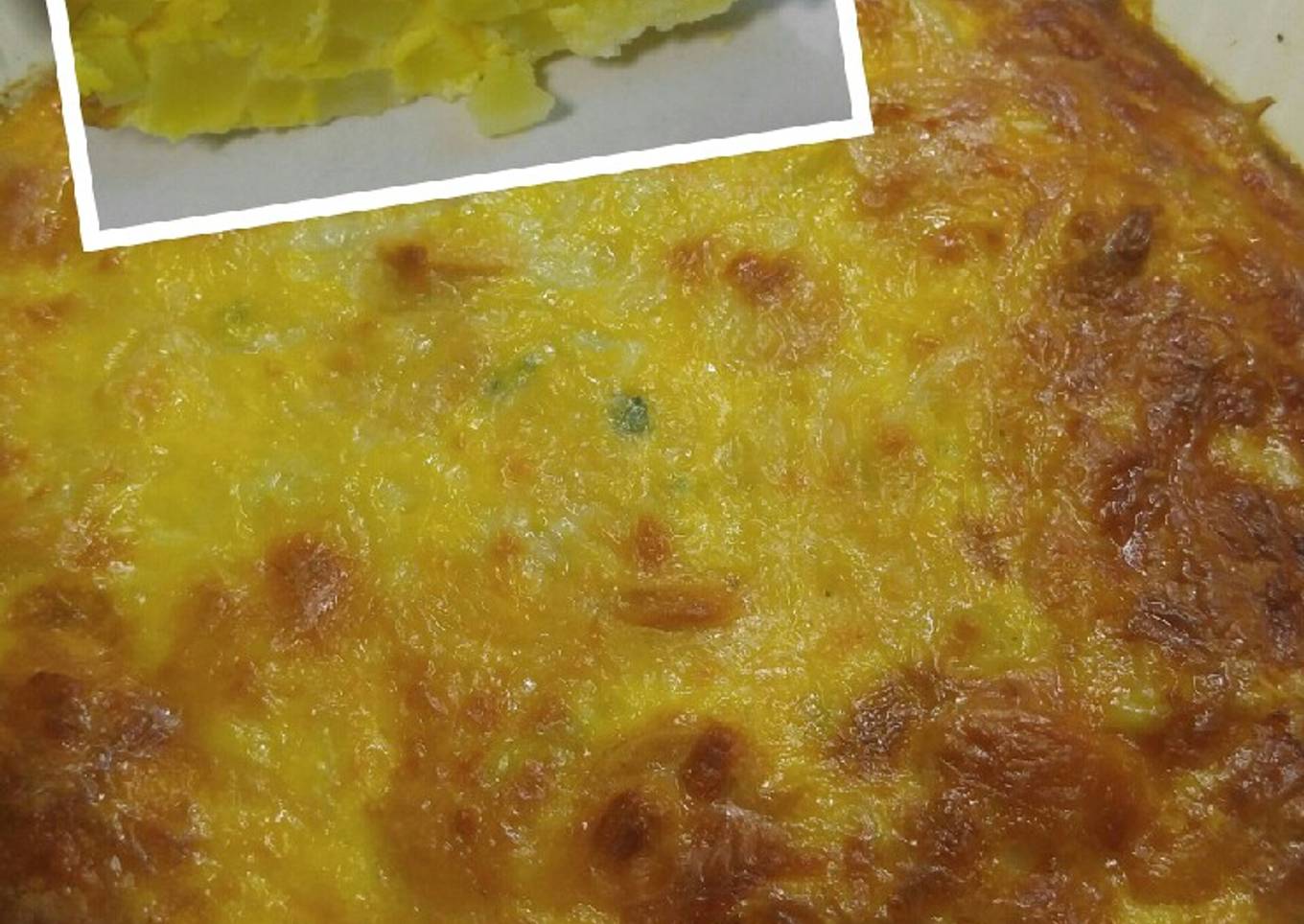 Potato casserole egg