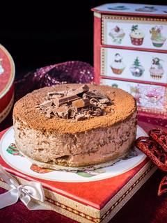 Una foto de Cheesecake de chocolate