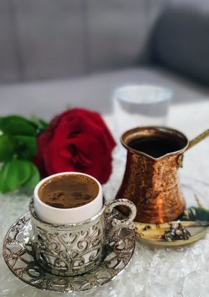 صورة لوصفة قهوة تركية برغوة الوش