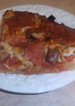 Φωτογραφία της συνταγής Ζύμη για pizza. Μείγμα που φουσκώνει στο ψυγείο