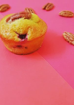 Une photo de Moelleux pistaches framboises