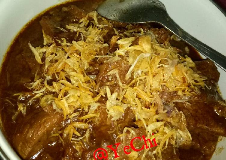 Cara Memasak Cepat Rendang Daging Sapi (instan) Ala Rumahan