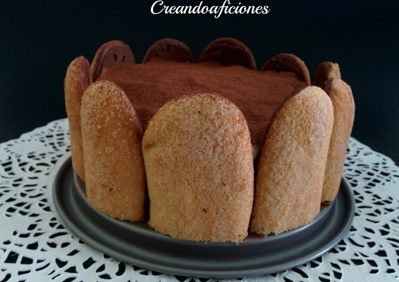 Charlotte de tiramisú