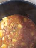 Guiso de fideos y papa