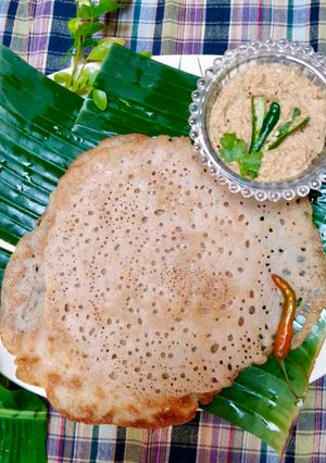 A picture of Palappam without yeast | kerala appam.