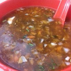A picture of Veggies soup.