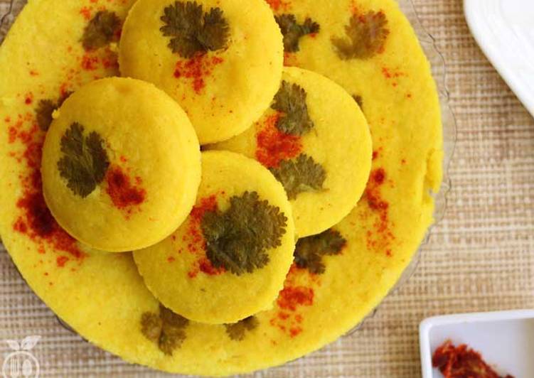 Recipe of Any-night-of-the-week Gujarati Dhokla Recipe | How To Make Authentic Khatta Dhokla Recipe
