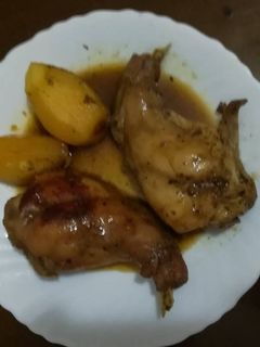 Una foto de Conejo con adobo para fajitas en la olla GM