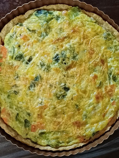 Una foto de Tarta de zapallitos masa casera