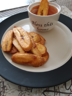 Una foto de Tajadas de plátano macho tostaditos🤤😘