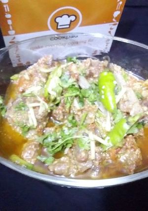 A picture of Peshawari namkin karahi Resturants style.