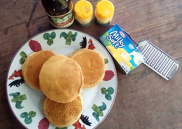 Langkah Mudah untuk Menyiapkan Eggless Dorayaki Tape Singkong Simpel Tnp Mixer, Enak Banget