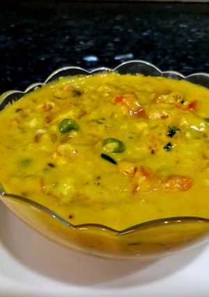 A picture of Methi malai matar ki sabzi.
