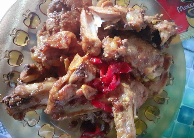 Resep Ayam bumbu jahe asam manis, Bisa Manjain Lidah